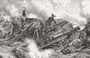 Battle of Eckernfoerde, a Danish naval assault on Schleswig