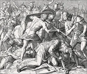 Battle of Gilboa, death of Saul
