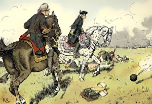 The Battle of Kolin on 18 June 1757 during the Seven Years War