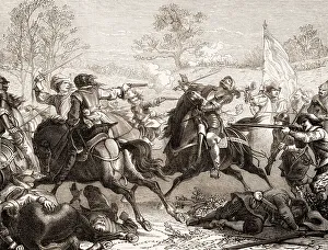 Battle of Luetzen, death of King Gustav II Adolf