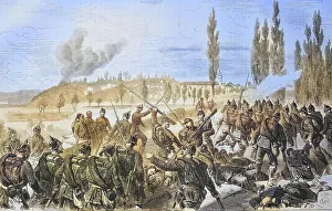 Battle near Etuz on the Oignon at 22 October 1870