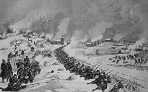 Battle at the railway embankment at Bethoncourt
