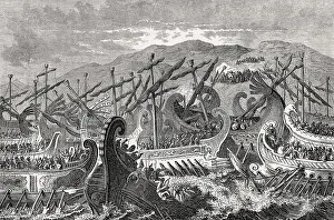 The Battle of Salamis in 480 BC fought between Greek city-states and the Persian Empire