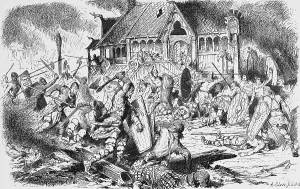 Battle at Swantewit, island of Ruegen