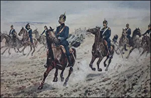 Bavaria, Bavarian Army, Riding Artillery in Action