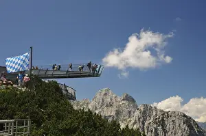 Bavaria, summer, Alpspitze, viewing platform
