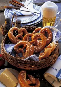 Bavarian pretzels, Germany, Europe