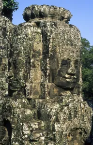 The Bayon was originally the official state temple of the Mahayana Buddhist King Jayavarman VII