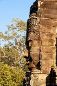 The Bayon was originally the official state temple of the Mahayana Buddhist King Jayavarman VII