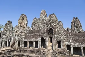 The Bayon temple, Angkor Thom, Angkor