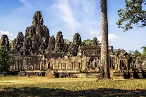 Bayon temple and ruins in Siem Reap