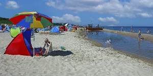 Beach, Ahlbeck-Heringsdorf seaside resort