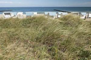 Beach chairs, Baltic Sea, Baltic seaside resort
