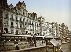 The beach and the hotels, Ostend