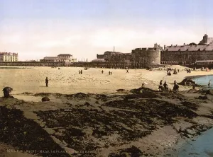 Beach at low tide, St. Malo, Brittany