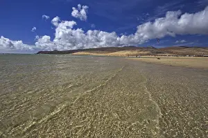 Beach Playa Risco del Paso, Playa de Sotavento with clear water