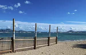 On the beach of Port de Pollenca or Pollensa