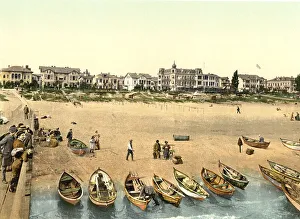 Beach promenade in Ahlbeck in Mecklenburg-Western Pomerania