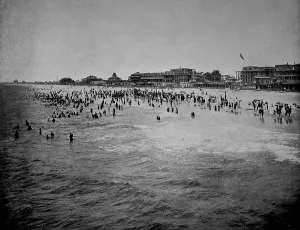 The beach on the south coast of New Jersey