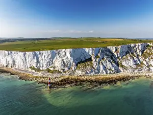 Beachy Head Lighthouse from a drone