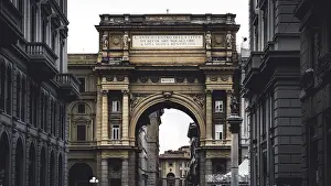 Beatufitul view to Piazza della Repubblica in Florence