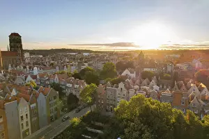 Beautiful architecture of old town in Gdansk