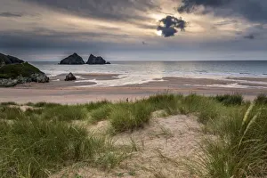 The beautiful beach at Holywell Bay on the North Cornwall coast