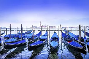 beautiful morning in venice at the san marco square