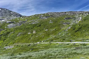 Beautiful mountain landscape in the Strynefjell in Norway in summertime