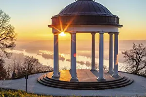 Beautiful temple in a landscape shot