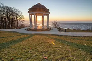 Beautiful temple in a landscape shot