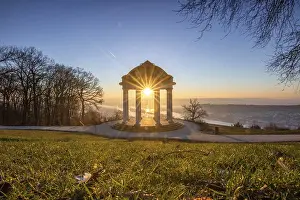 Beautiful temple in a landscape shot
