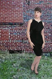 Beautiful young attractive woman modeling a pose