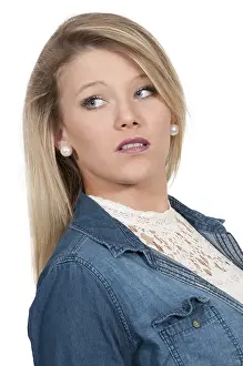 Beautiful young attractive woman modeling a pose