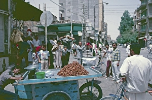 Bedouin market, Deir ez-Zor, Syria, May 1987, vintage, retro, old, historical, Asia