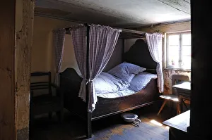 Bedroom around 1900, in the Haeckerhaus built in 1706