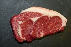 Beef steak from Wagyu cattle, England