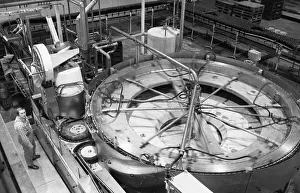 Beer production at the Dortmunder Aktien-Brauerei (DAB) on 29