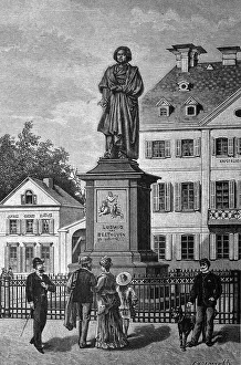 Beethoven monument in Bonn, Germany