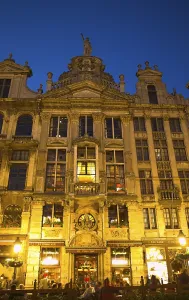 Belgium / Brussels, gabled houses at Grand Place
