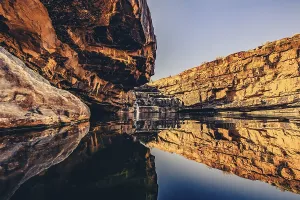 Bell Gorge waterfall, a body of water in north-west Australia in the Kimberley