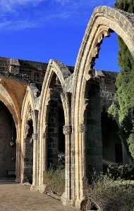 Bellapais Abbey, Beylerbeyi, parts of a Gothic monastery ruin