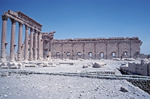 Beltempel, Palmyra, Tadmor, Syria, May 1987, vintage, retro, old, historical, Asia