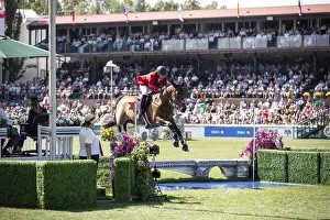 Category Historic EN Prints: Ben Asselin of Canada and riding Luikan Q compete in the first round of the 1