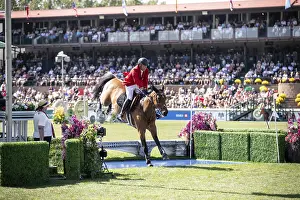 Category Historic EN Prints: Ben Asselin of Canada and riding Luikan Q compete in the first round of the 1