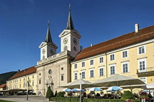 Former Benedictine monastery Tegernsee with Basilica of St Quirin
