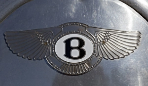 Bentley emblem on an aluminum bodied Bentley 4