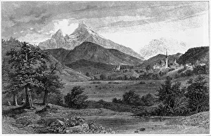 Berchtesgaden, steel engraving