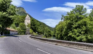 The Berchtesgadener Ache in Marktschellenberg