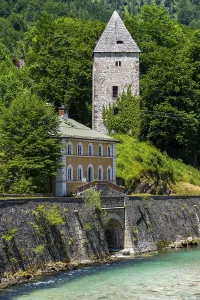 The Berchtesgadener Ache in Marktschellenberg
